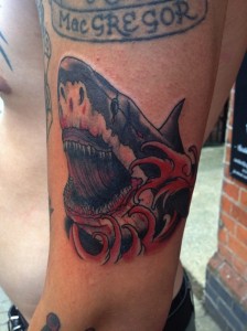 Shark Attack Tattoo