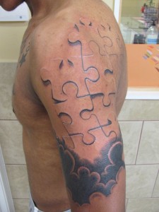 Legendary Jig-Saw Puzzle Arm Tattoo