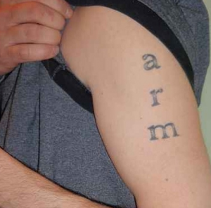 Funny Arm Tattoo