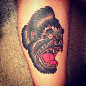 Scary Ape Tattoo