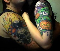 Couples Halloween Tattoos