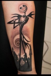 Cool Jack Skellington Halloween Tattoo